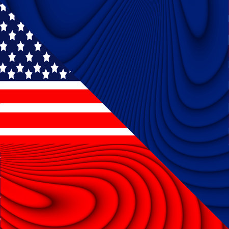 American flag colors background filling the frame.の写真素材