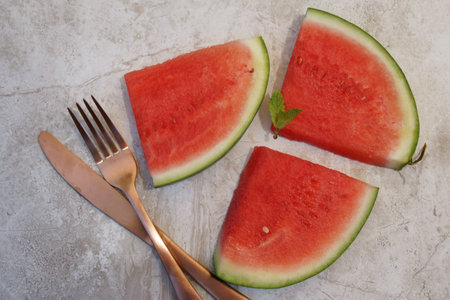 Slices of red refreshing Watermellon