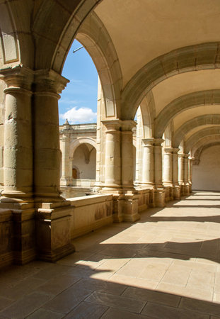 Interior view of the former convent of Santo Domingo, in the center of Oaxaca de Juarez City.の写真素材