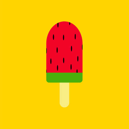 ice cream icon. Flat design vector illustration. Design for wallpaper, wrapping, fabric, background, apparel, prints, banners etcのイラスト素材