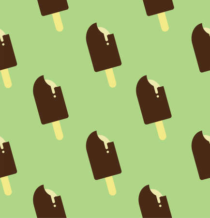 ice cream seamless pattern. Perfect for fabric, scrap booking, party invitations, home decor projects, cafe and restaurantのイラスト素材