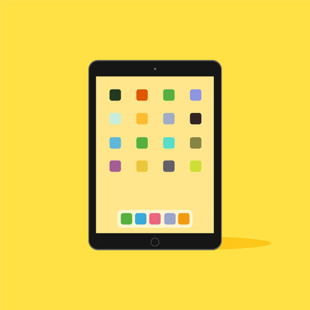 Tablet computer or smartphone tablet icon. smartphone pictogram in trendy flat style . Tablet...