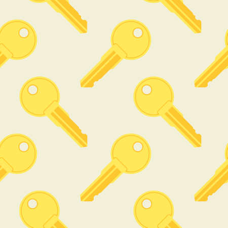 Key seamless pattern. Vector illustrationのイラスト素材