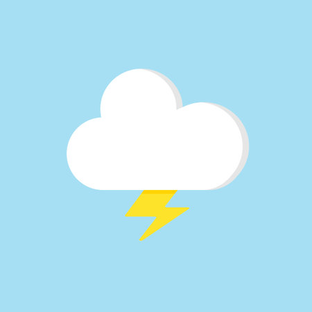 cloud flat design vector illustrationのイラスト素材