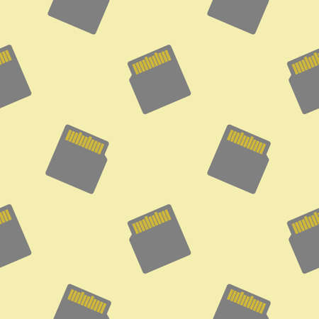 memory card or sd cardseamless pattern vector illustrationのイラスト素材