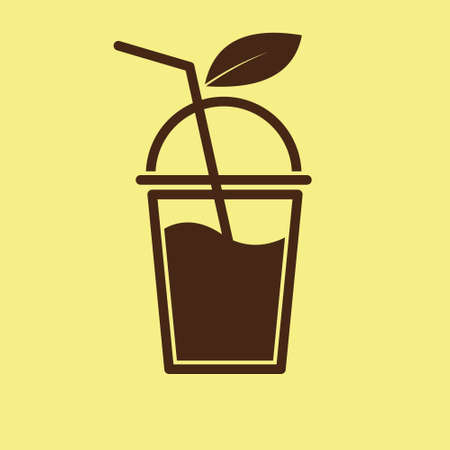 thai tea cup logo vector illustrationのイラスト素材
