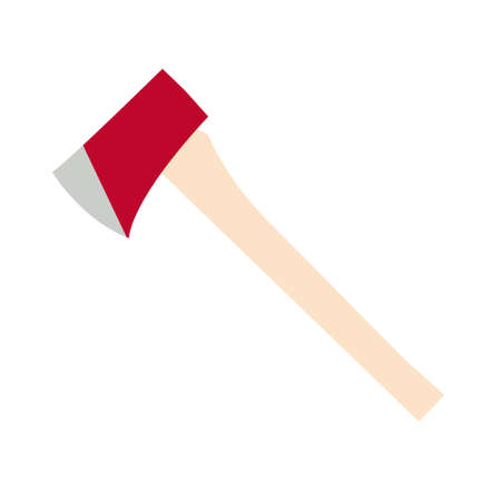miner axe flat design vector illustrationのイラスト素材