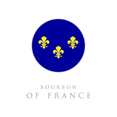 bourbon flag vector illustrationのイラスト素材