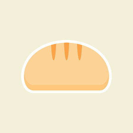 bread flat design vector illustration. can use for logo, bakery, pastry, shop, restaurant, cafe