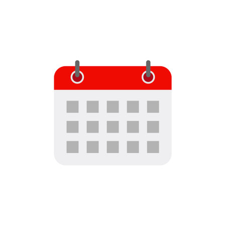 Calendar icon vector design illustration isolated on white background.のイラスト素材