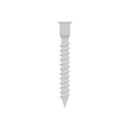 screw bolt flat design vector illustration isolated on white background.のイラスト素材