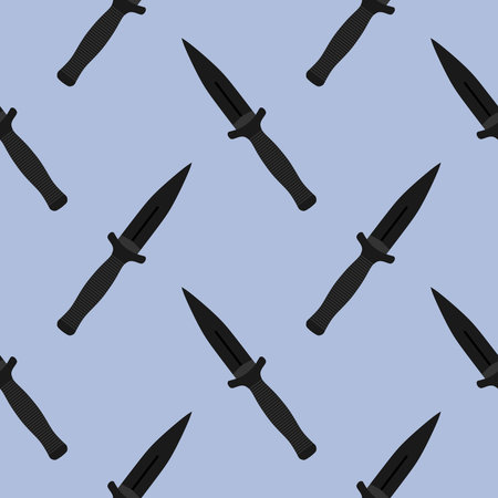 dagger seamless pattern vector illustrationのイラスト素材