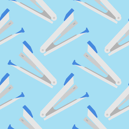 stapler seamless pattern vector illustration. Suitable for backgrounds, wallpapers, fabrics,...