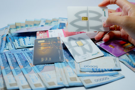 Indonesia banknote, The rupiah is the official currency of Indonesia, Business of Financial, Earning of Indonesia Businessのeditorial素材