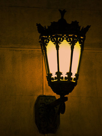 Old city lantern の写真素材
