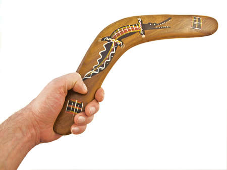 hand hold boomerang, 255の写真素材