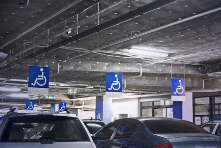 the underground parking lotのeditorial素材