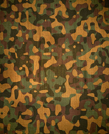 dingy camouflage on natural canvas      の写真素材