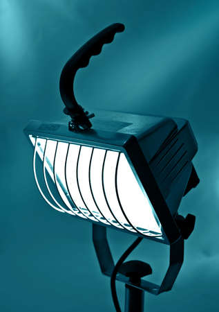 the head projector in cold beamsの写真素材