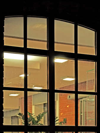 office wooden windowの写真素材