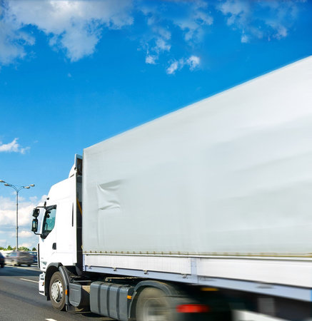 motion  truckの写真素材