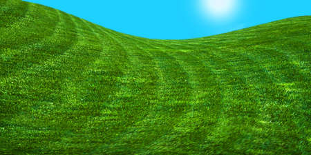 golf field at sunny dayの写真素材