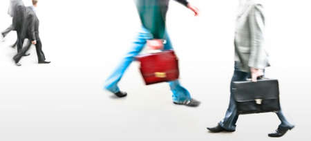 various businessmen, blurry motionの写真素材