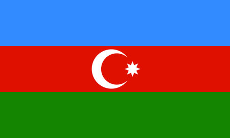 Azerbaijan flagのイラスト素材