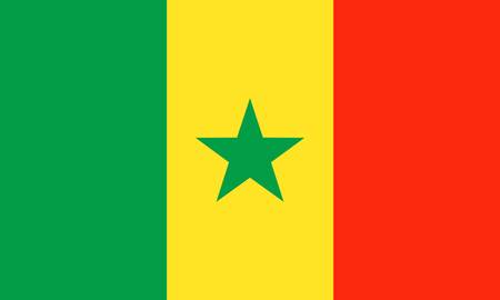 Senegal flagのイラスト素材