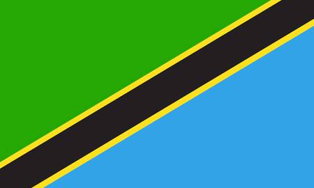 Tanzania flagのイラスト素材
