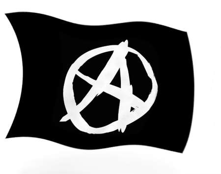 Punk - Anarchist flagの写真素材