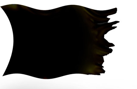 Black jagged flagの写真素材