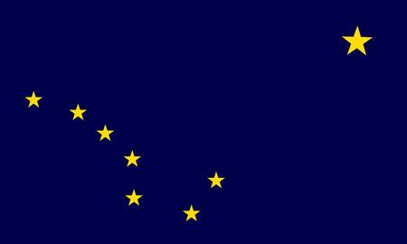 Alaska (USA) flagのイラスト素材