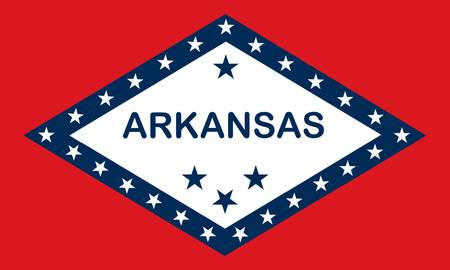 Arkansas (USA) flagのイラスト素材