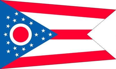 Ohio (USA) flagのイラスト素材