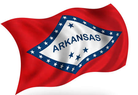 Arkansas (USA) flagの写真素材