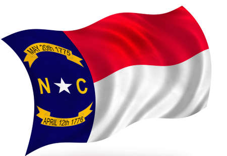 North Carolina (USA) flagの写真素材