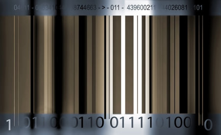 bar-code on grunge