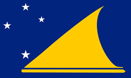 Tokelau (New-Zeland) flagのイラスト素材