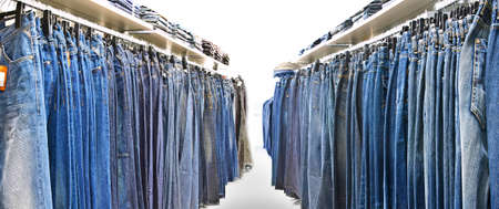 jeans rowsの写真素材