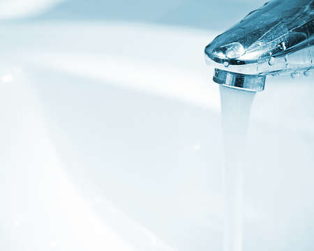 wash-sink, open water tapの写真素材