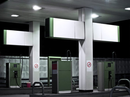 Gas station at night 