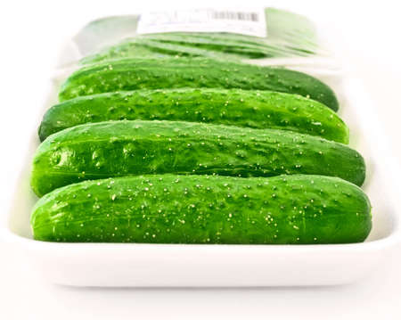 fresh cucumbers in tareの写真素材