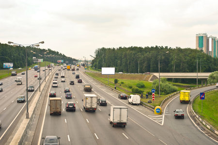 the moscow belt highway  Moscow, Russia, 2012