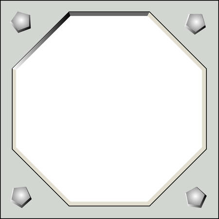 matal frameのイラスト素材