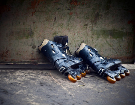 old rollerskates