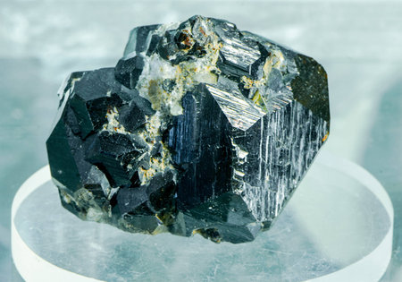 andradite (black Garnet)の写真素材
