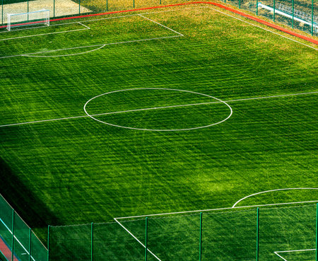 football fieldのeditorial素材