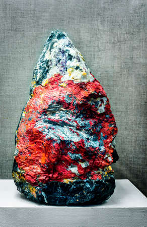 raw gemstone in museumの写真素材