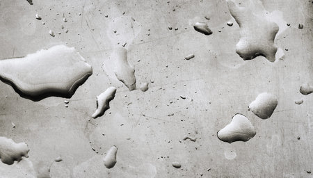 wet steelの写真素材